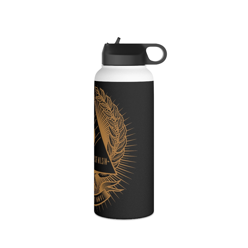 Stainless Steel Water Bottle, (sports lid)- JUSTIFIED ANCIENTS OF MILSIM (v1)