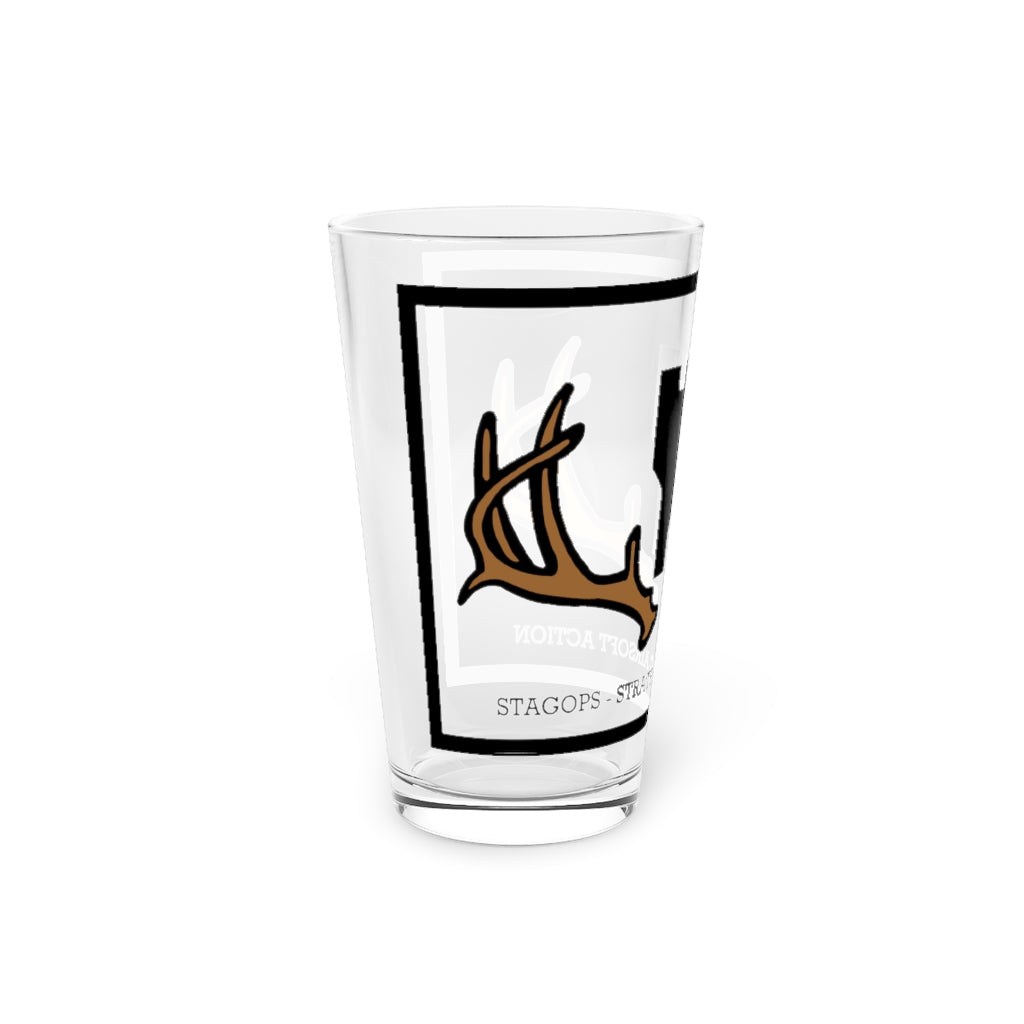 STRATOPS logo Pint Glass, 16oz