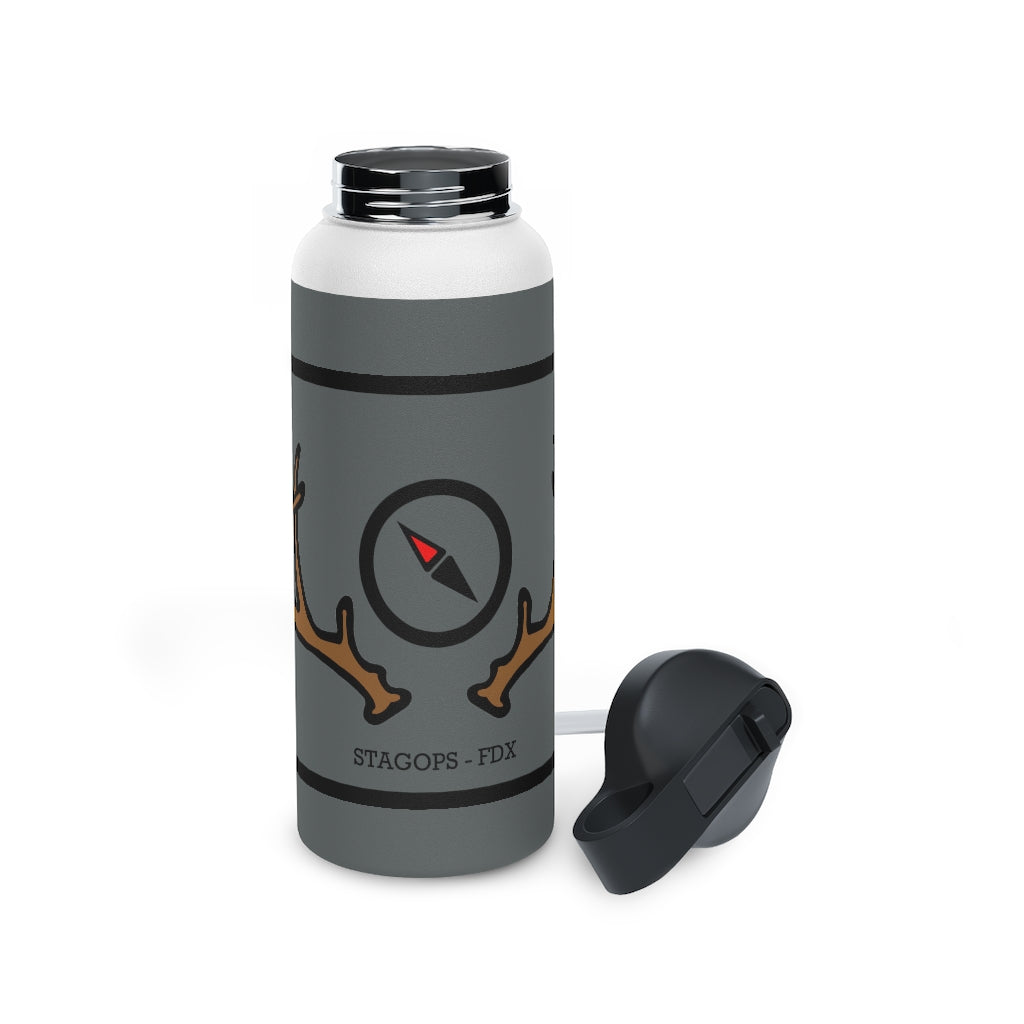 Stainless Steel Water Bottle, (sports lid)- FDX