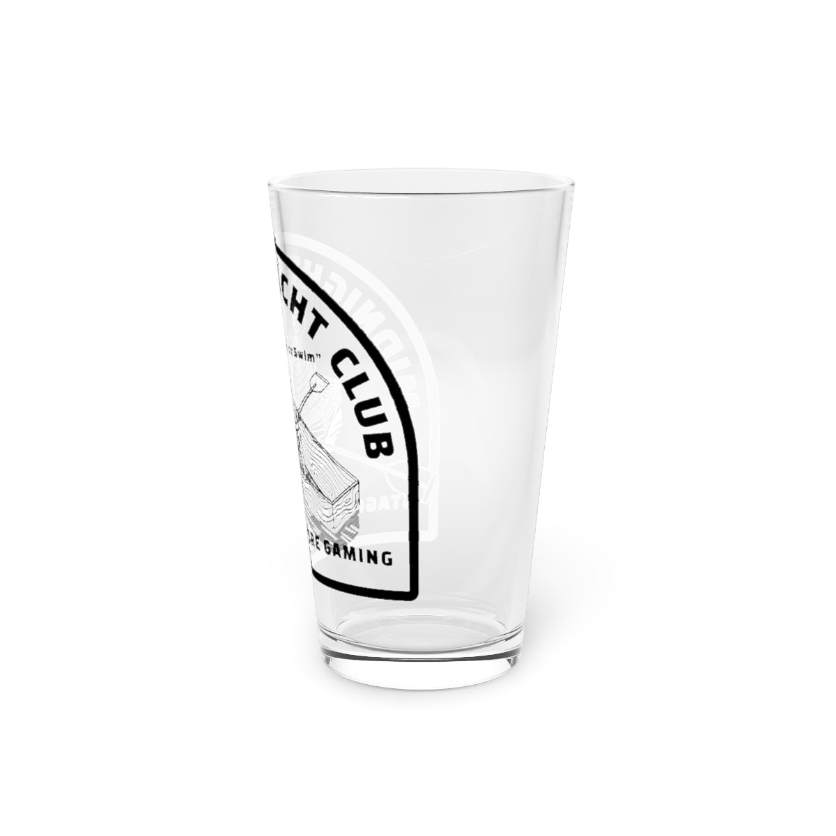 Midnight Yacht club Pint Glass, 16oz