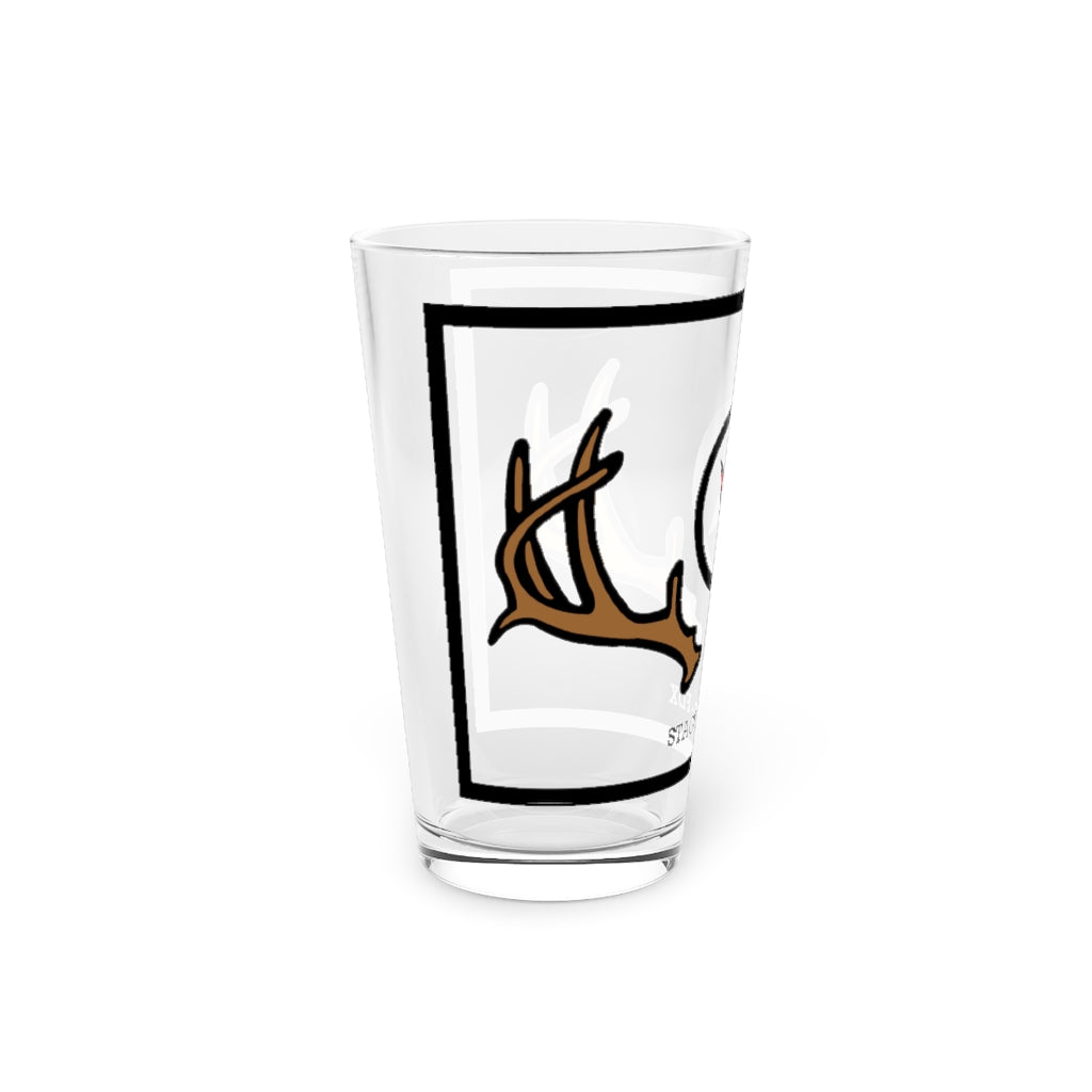 FDX logo Pint Glass, 16oz