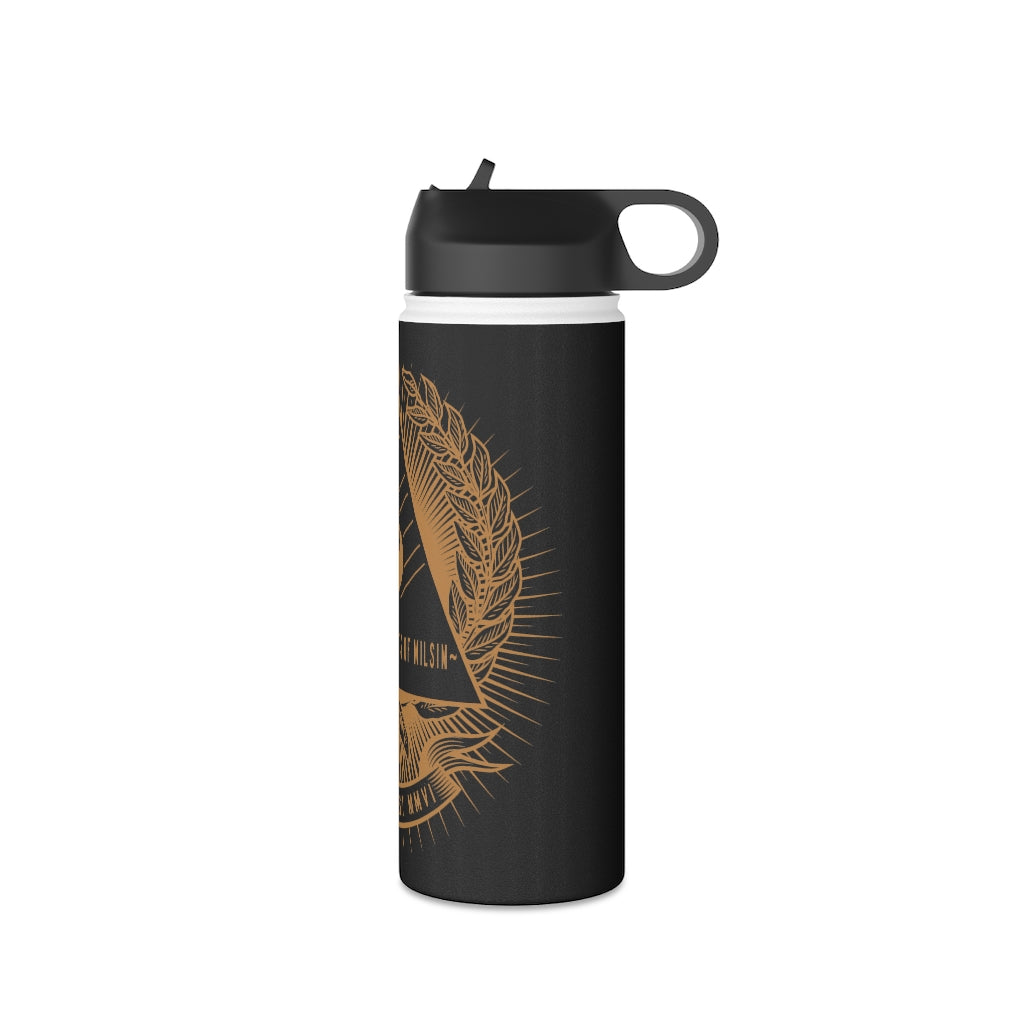 Stainless Steel Water Bottle, (sports lid)- JUSTIFIED ANCIENTS OF MILSIM (v1)