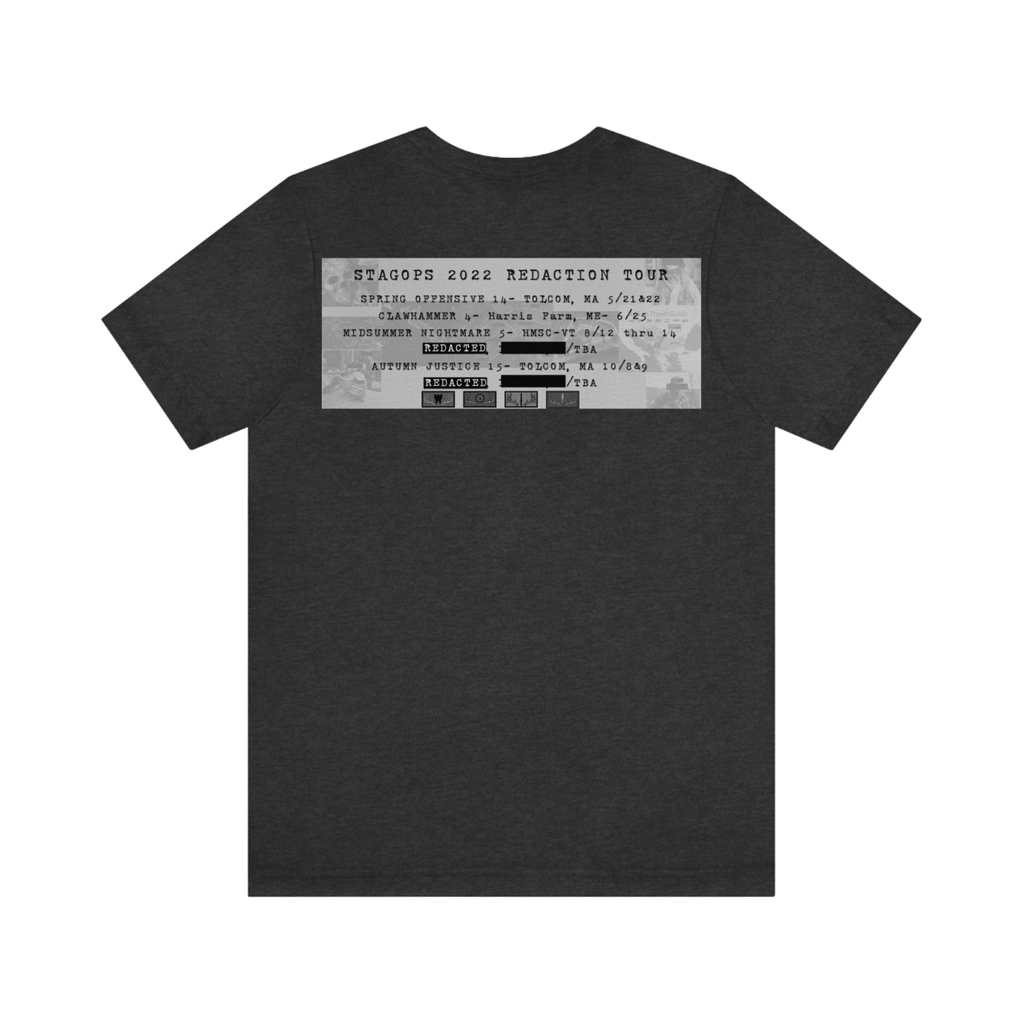 2022 REDACTED Tour Tee